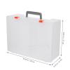 EXHUMKY Photo Storage Box Organizer with Handle for Large Photos and Craft Supplies for Home and Office Organization view 2