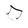 NUOBESTY Coiled 3.5mm Audio Cable with 90 Degree Right Angle Connectors, Retractable Aux for Headphones and Portable Stereo Devices, Sturdy Spring Cable for Travel and Home Audio view 2
