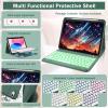 Backlit Keyboard Case for ipad (A16) 11th Gen 11 inch (2025) & ipad 10th Gen 10.9 inch (2022)-Slim Lightweight Stand Cover with Magnetically Detachable Wireless Bluetooth Keyboard (Dark Green) view 3