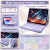 Backlit Keyboard Case for iPad Air 11-inch M3 (2025) / M2 (2024) & Air 5th 4th Generation 10.9 Inch-Slim Lightweight Stand Cover with Magnetically Detachable Wireless Bluetooth Keyboard (Dark Purple) view 3