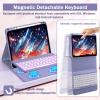 Backlit Keyboard Case for iPad Air 11-inch M3 (2025) / M2 (2024) & Air 5th 4th Generation 10.9 Inch-Slim Lightweight Stand Cover with Magnetically Detachable Wireless Bluetooth Keyboard (Dark Purple) view 4