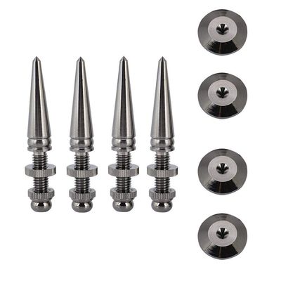 4 Pairs Speaker Spike Pad Pure Copper Shockproof Foot Spike Subwoofer Stand Feet for Subwoofer CD DVD Audio Amplifier Recorder