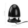 HEALSOPTHY Portable Plug-in Speaker with Aux Input and Colorful LED Light, Mini Multimedia Desktop External Speaker for Computer and Laptop, Black Blue, USB Powered, Compatible with Dc5v view 2
