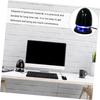 HEALSOPTHY Portable Plug-in Speaker with Aux Input and Colorful LED Light, Mini Multimedia Desktop External Speaker for Computer and Laptop, Black Blue, USB Powered, Compatible with Dc5v view 3