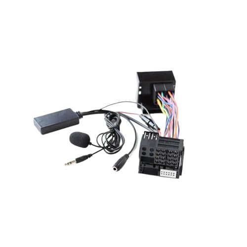40Pin Car Bluetooth 5.0 Audio AUX Cable Adapter Module With Microphone Compatible With BMW E60 E63 E64 E65 E66 E81 E82 E87 E90 E91 E92