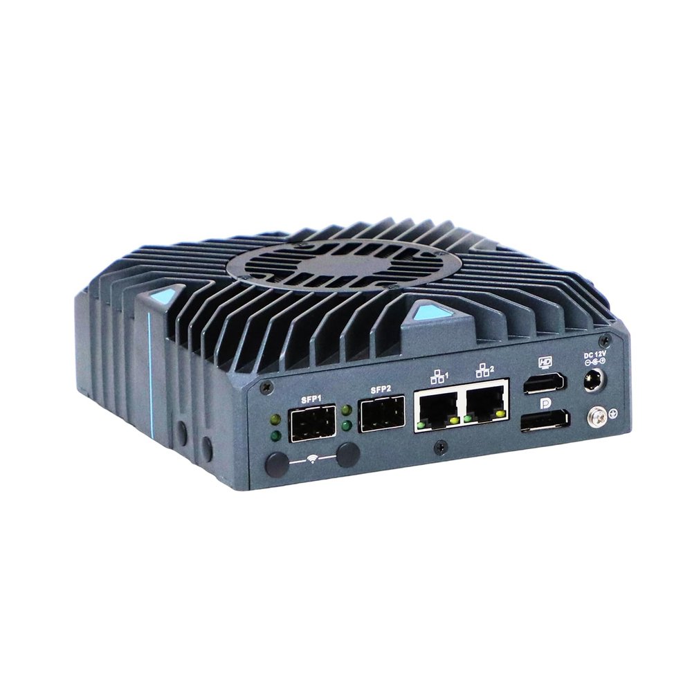 ANDAQI Base Plate Din Rail Micro Firewall Appliance, Mini PC, OPNsense, VPN, Router PC, N150, RX22, 2 x 2.5G LAN, 2 x SFP+, 3-PIN Phoenix COM, 8G RAM, 512G SSD