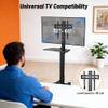 AW TV Mount Bracket for PC Mobile Cart Flat Panel Display Fits 32" to 65" LCD LED Screen TVs view 4