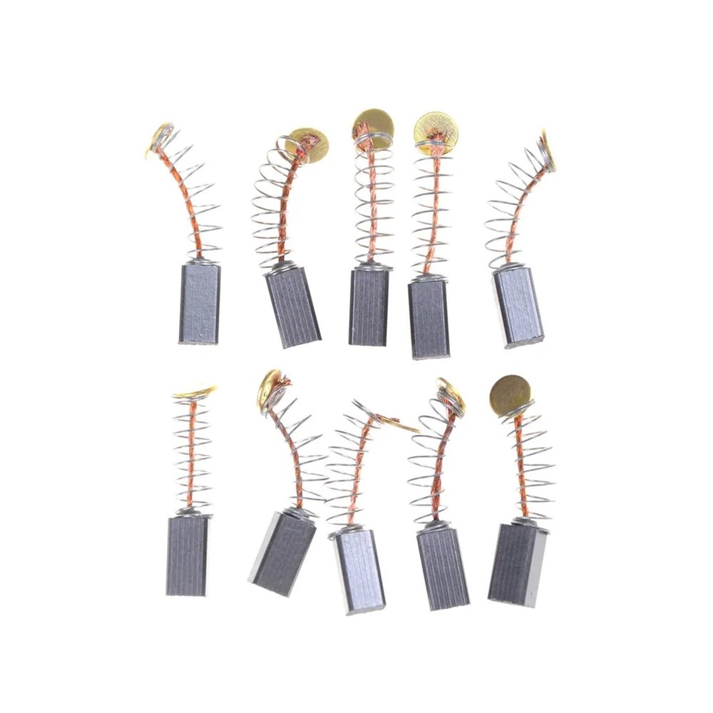 10pcs Drill Grinder Replacement Carbon Brushes Spare Parts for Motors Rotary Tool 5x5x8mm Motor Drivers