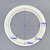 for B&W 7 Inch 174mm 125mm Rubber Edge Speaker Repair Ring Grey 2PCS view 4