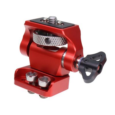 2 Pcs 1/4 Screw Fix Adjustable Monitor Mount Bracket for ARRI-Style Swivel and 180 Tilt Monitor Holder Anti-Twist Support 5 and 7 Field Monitor Red
