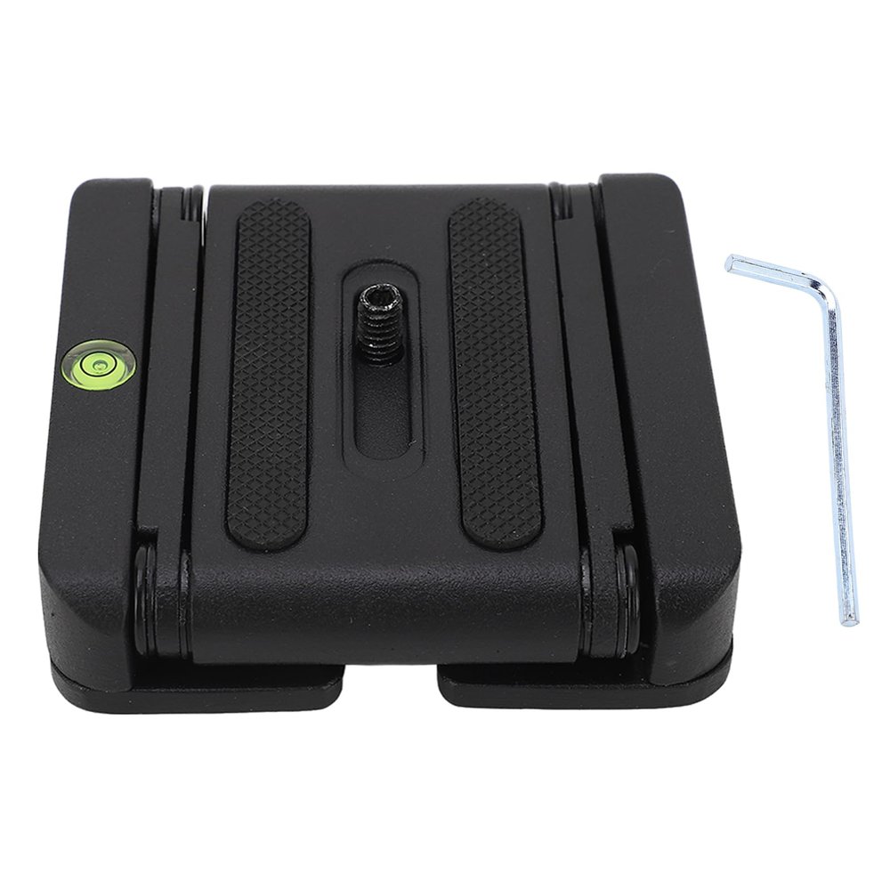 EABCHAML Z Flex Ball Head Folding Quick Release Plate, Z Shape Quick Release Plate with 1/4 Inch Screw, Aluminum Alloy Z Shaped Ball Head Folding Mounting Plate for Digital Camera Video Rec