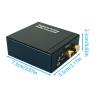 Optical to Analog - Fiber Coaxial Signal, R/L Audio Converter, Integrated Amplifier, 3.5mm Jack Link, Home Cinema Gear, Small Black Station for Digital Television Speaker Sound Accessory view 2