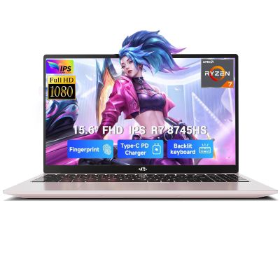 NIMO 15.6" IPS FHD-Gaming-Laptop-Computer, AMD Ryzen 7 8745HS 32GB DDR5 RAM 1TB SSD Radeon 780M-Graphics (8C/16T, up to 4.9GHz Beat R9 7940HS) 100W Type-C Charger Backlit Keyboard Fingerprint