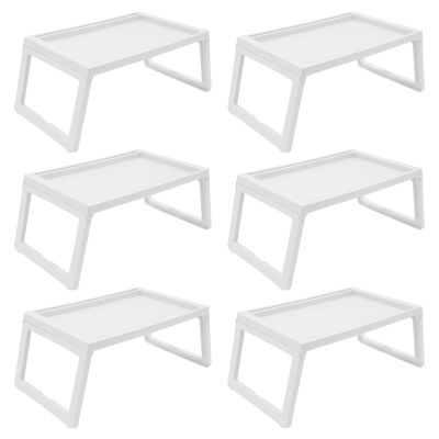 6 Set Modern Lap Desks Foldable Laptop Desk Tray Table Computer Bed Stand White