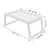 6 Set Modern Lap Desks Foldable Laptop Desk Tray Table Computer Bed Stand White view 2