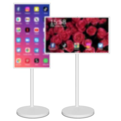 21.5" 24" 27" 32" Rolling Portable Smart TV Wireless Touchscreen Monitor Full Rotation 8+128GB 1080P(4+64GB,21.5IN)