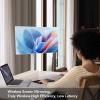 21.5 Inch Ultra Slim Portable Touch Screen TV Rotating Display Wheels Stand Live Streaming Monitor for Indoor Outdoor(4+64) view 2