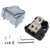 Car Audio Power Distribution Block 1-In-2-Out 4GA IN + 2 x 8GA OUT, Zinc Alloy + ABS Ground Distributor for Modified Cars, Caravans, Yachts4GA IN + 2 x 8GA OUT view 1