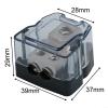 Car Audio Power Distribution Block 1-In-2-Out 4GA IN + 2 x 8GA OUT, Zinc Alloy + ABS Ground Distributor for Modified Cars, Caravans, Yachts4GA IN + 2 x 8GA OUT view 4