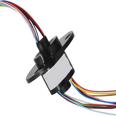 22mm Slip Ring Rotation Connector - 6/12 Channels, 2A Hollow Shaft for Camera Gimbal and Ferris Wheel Applications(12Channels)