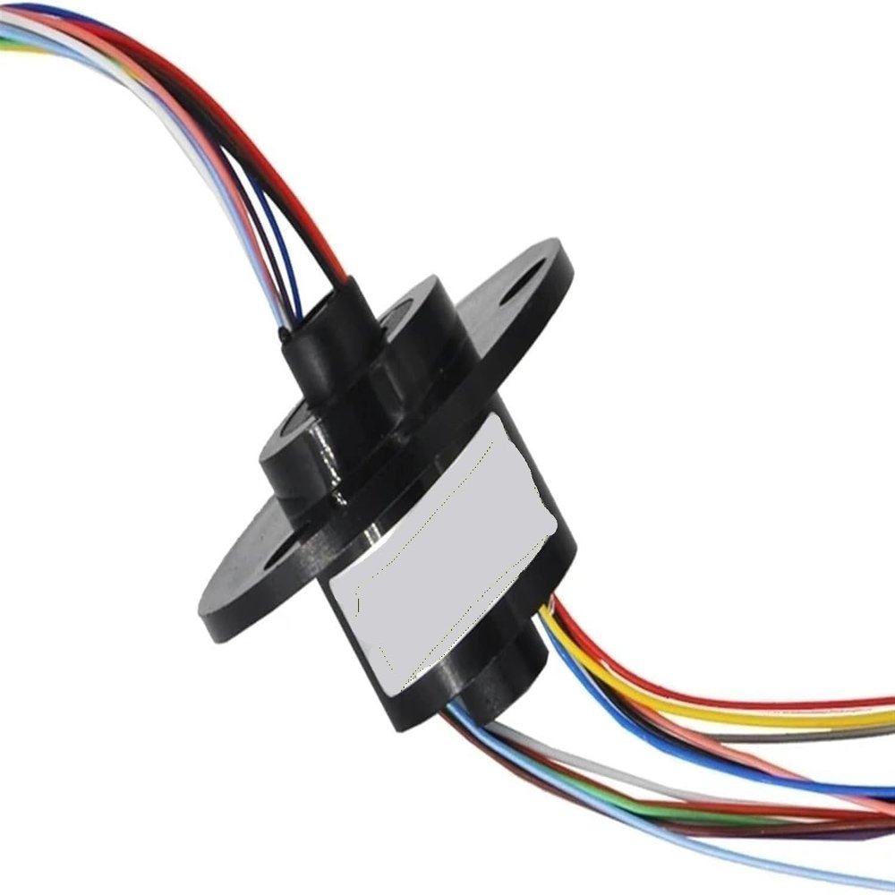 22mm Slip Ring Rotation Connector - 6/12 Channels, 2A Hollow Shaft for Camera Gimbal and Ferris Wheel Applications(12Channels)