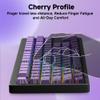 133 Aesthetic Shine Through PBT Keycaps, Purple Gradient, Long Lasting & No Fade, Modern Topographic Keycaps for Mechanical Keyboard - Ergonomic (Doubleshot, MX, Fit All Layout,Cherry) view 4