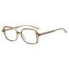 Firmoo Blue Light Blocking Glasses for Women/Men Anti Eyestrain Computer Eyeglasses Square Frame 0.75x Brown view 1