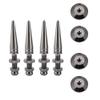 4 Pairs Pure Copper Shockproof Speaker Foot Spike, Subwoofer Base Pad Stand, High - Grade Chrome Plating for HiFi Speakers, M8 Thread Size for Stable Connection, Avoid Soun view 1