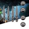 4 Pairs Pure Copper Shockproof Speaker Foot Spike, Subwoofer Base Pad Stand, High - Grade Chrome Plating for HiFi Speakers, M8 Thread Size for Stable Connection, Avoid Soun view 3
