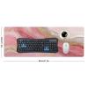 Pink Marble Gaming Mouse Pad Non-Slip Rubber Base XL Mousepad with Stitched Edges,Waterproof Washable Mouse Mat for Desk Home Office Gaming 31.5"x11.8" view 4