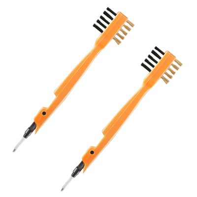 BESPORTBLE 2pcs Multi-Function Window Cleaning Brush and Seam Cleaning Brush for Bathroom Floor and Tile Grooves Household Crevice Tool