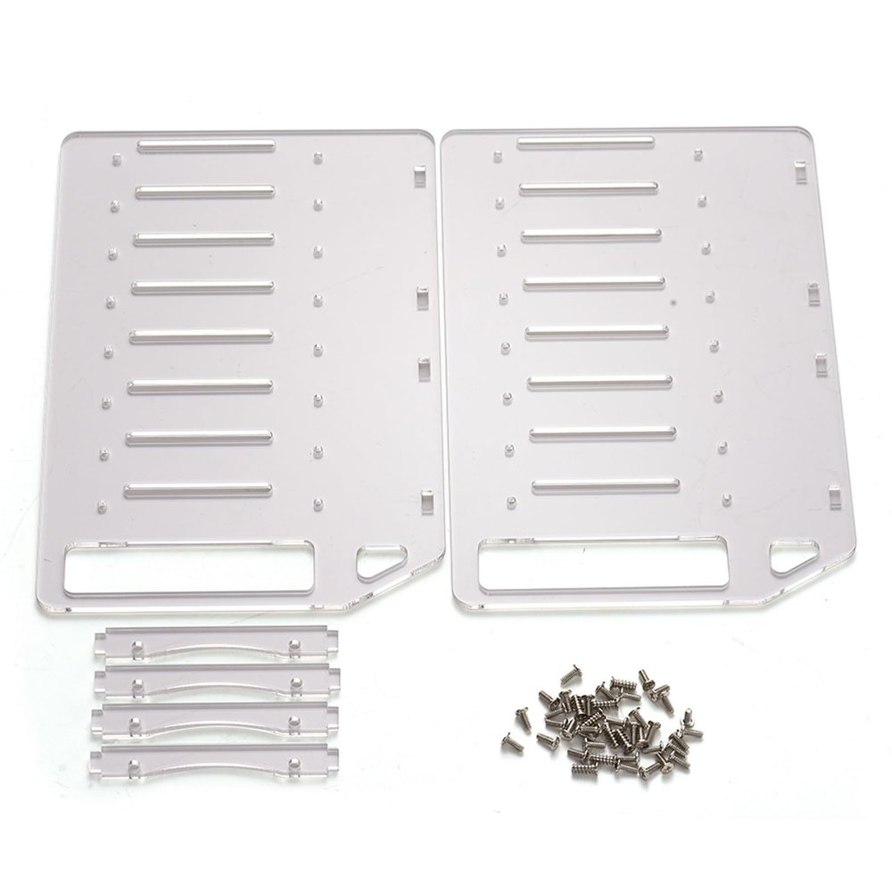 Tyenaza Hard Drive Rack Hard Drive Bracket Enclosure 4/6/8/10 Bay Acrylic DIY Cooling Solution for Multiple 3.5" HDDs Hard Drive Cage Rack Mount Hard Drive (8 Bay)