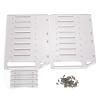 Tyenaza Hard Drive Rack Hard Drive Bracket Enclosure 4/6/8/10 Bay Acrylic DIY Cooling Solution for Multiple 3.5" HDDs Hard Drive Cage Rack Mount Hard Drive (8 Bay) view 1