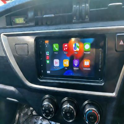 7" Android 15 Car Stereo for Toyota Corolla 2014-2016 2+32GB, 2+32GB Double Din Truck Stereo with Wireless CarPlay/Android Auto, Bluetooth 5, Support Backup Camera & Mirror Link