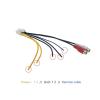 10 Pin Car Radio Stereo Amplifier Power Harness Sub-woofer RCA Compatible With Pioneer TS-WX1210A TS-WX101A TS-WX300TA TS-WX300A TS-WX400DA(B-Bold Gild 30cm) view 3