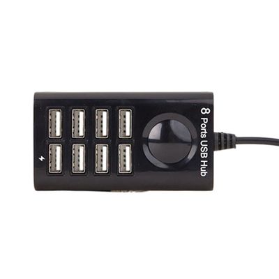 APGLSXY USB 2.0 Hub 8 Socket Fast Speed 480Mbps Data Transfer Cable 100CM Cable Included for Various USB Devices