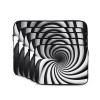 10 Inch Shockproof Laptop Bag, Full Width Spiral Optical Illusion Gif Print Handbag Suitable For Business And Daily Use view 2