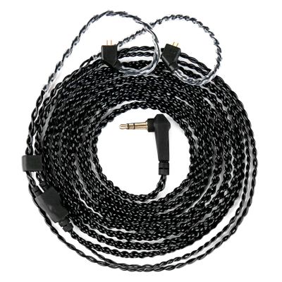 1.5 Meter TFZ-Pins in Ear Monitor Cable KBEAR KS1 IEM Extension Headphone Cable Cords for CCZ Melody/DC01 PRO/MC02/DC02/DC03/NC01/KS2/Storm, CCZ 4N OFC Silver-Plated Wire (Inky, TFZ-Pin, 3.5mm Plug)