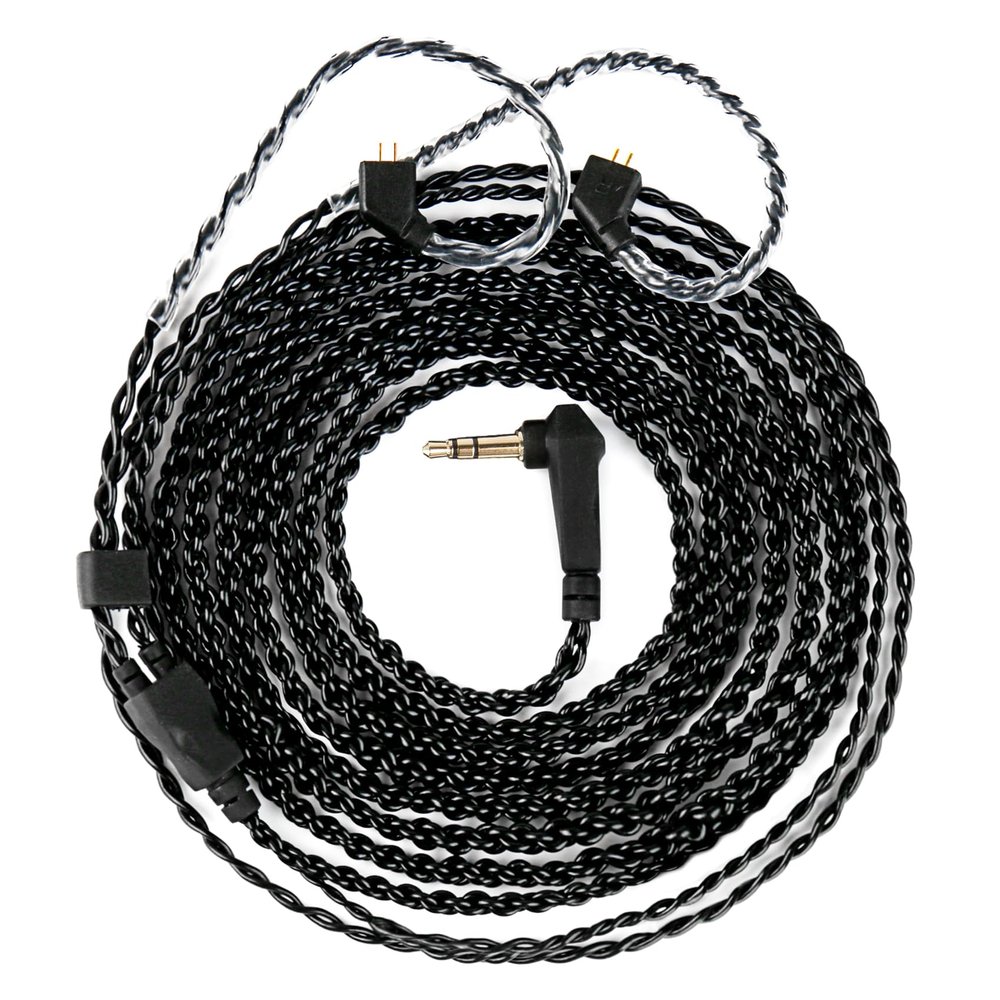 1.5 Meter TFZ-Pins in Ear Monitor Cable KBEAR KS1 IEM Extension Headphone Cable Cords for CCZ Melody/DC01 PRO/MC02/DC02/DC03/NC01/KS2/Storm, CCZ 4N OFC Silver-Plated Wire (Inky, TFZ-Pin, 3.5mm Plug)