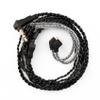 1.5 Meter TFZ-Pins in Ear Monitor Cable KBEAR KS1 IEM Extension Headphone Cable Cords for CCZ Melody/DC01 PRO/MC02/DC02/DC03/NC01/KS2/Storm, CCZ 4N OFC Silver-Plated Wire (Inky, TFZ-Pin, 3.5mm Plug) view 2