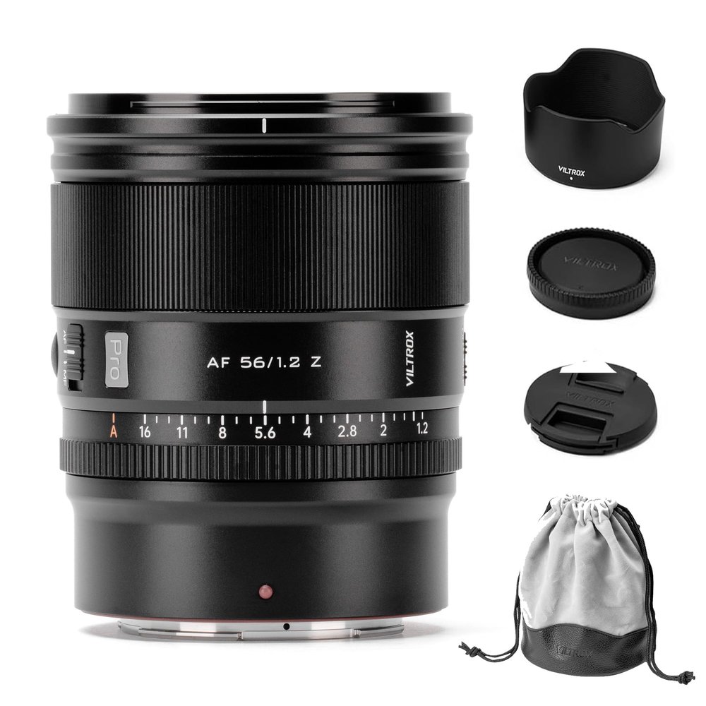 VILTROX 56mm f1.2 Z, AF 56/1.2 APS-C Auto Focus Lens for Z-Mount Cameras, Large Aperture Camera Lens for Nikon Zfc Z30 Z50 Z8 Z8II Z7 Z7II Z6 Z6II Z5 (56/1.2 Z)