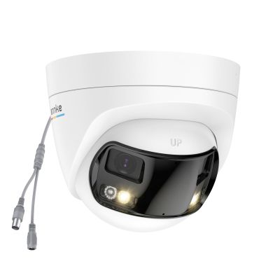 ANNKE 5MP Analog Dual-Lens Security Camera, Wired Add-On Dome Camera for TVI Analog CCTV DVR System (DVR Required, Not Included), 180Wide Angle, Smart Dual Light, 130dB, 3D DNR, One-Way Audio, IP67