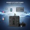 2026 Upgraded 16-in-1 Power Strip with Switch & Surge Protection, ETL Listed Fireproof Power Strip, 6.6FT Flat Plug Power Strip - 12 AC Outlets & 2 USB-C, 2 USB-A with Overload Protection (White) view 3