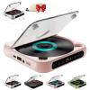 Portable Bluetooth CD Player with LED Display, Rechargeable Wireless CD Player Portable, USB/SD/AUX/FM for Home, Car & Outdoor (Pink) view 1