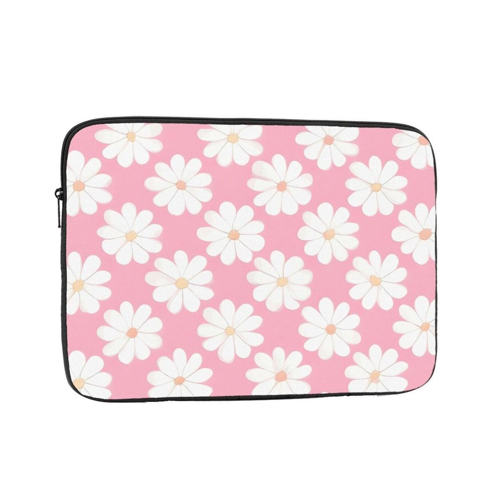 10 Inch Portable And Shockproof Laptop Bag With Unique Camellia Pattern Print, For Work, University, And Commuting
