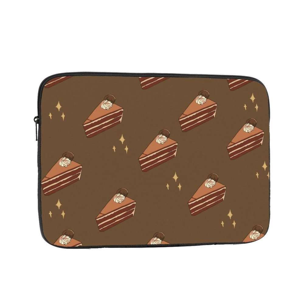 13 Inch Portable And Shockproof Laptop Bag With Unique Chocolate Squares Cake Print, For Work, University, And Commuting
