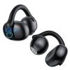 1Mii AI Open Ear Earbuds, Lightweight Clip-On Wireless Earbuds, Open Ear Bluetooth 6.0 Headphones with Display Design, AI Translation Voice Chat Custom EQ via App, for Sports, Running, Workout Black view 1