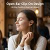 1Mii AI Open Ear Earbuds, Lightweight Clip-On Wireless Earbuds, Open Ear Bluetooth 6.0 Headphones with Display Design, AI Translation Voice Chat Custom EQ via App, for Sports, Running, Workout Black view 2
