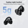 1Mii AI Open Ear Earbuds, Lightweight Clip-On Wireless Earbuds, Open Ear Bluetooth 6.0 Headphones with Display Design, AI Translation Voice Chat Custom EQ via App, for Sports, Running, Workout Black view 3