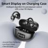 1Mii AI Open Ear Earbuds, Lightweight Clip-On Wireless Earbuds, Open Ear Bluetooth 6.0 Headphones with Display Design, AI Translation Voice Chat Custom EQ via App, for Sports, Running, Workout Black view 4